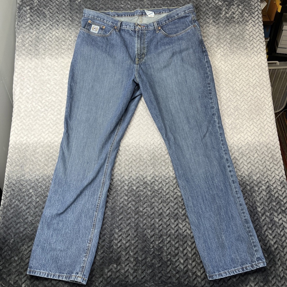 Cinch White Label Jeans 44x36 Dark‎ Wash Western Workwear Relaxed Straight Rodeo